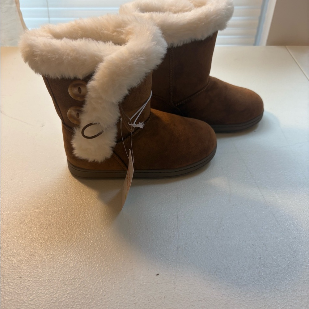 Jumping Beans Brown Faux Fur Lined Boots